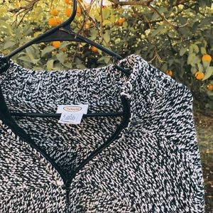 Talbots Wool Knit Zip Up Sweater